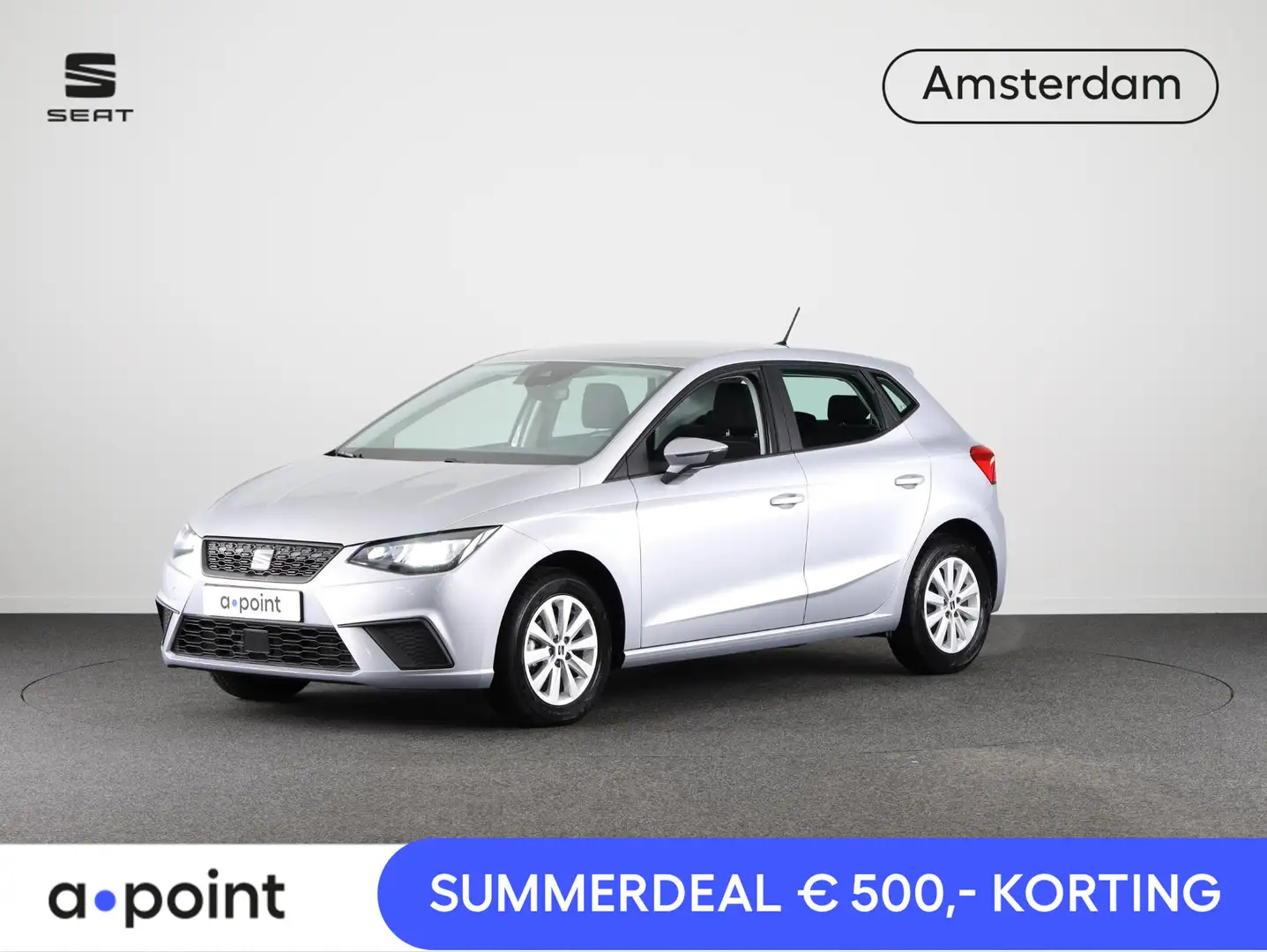 SEAT Ibiza 1.0 EcoTSI Style 95 pk | Navigatie via App | Parke Grijs - 1
