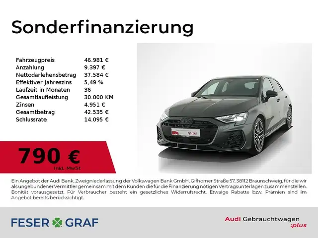 Audi S3 Sportback TFSI S tronic virt.Cockpit/Pano/SONOS/MA