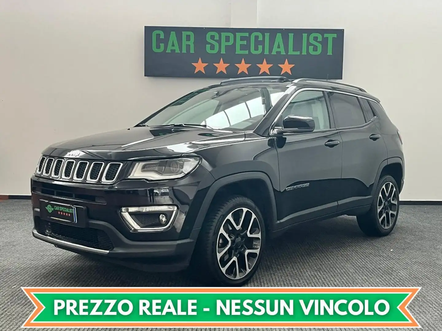 Jeep Compass 1.4 170 CV 4WD Limited AUTOMATICO|TETTO|LED|ACC|19 Nero - 1