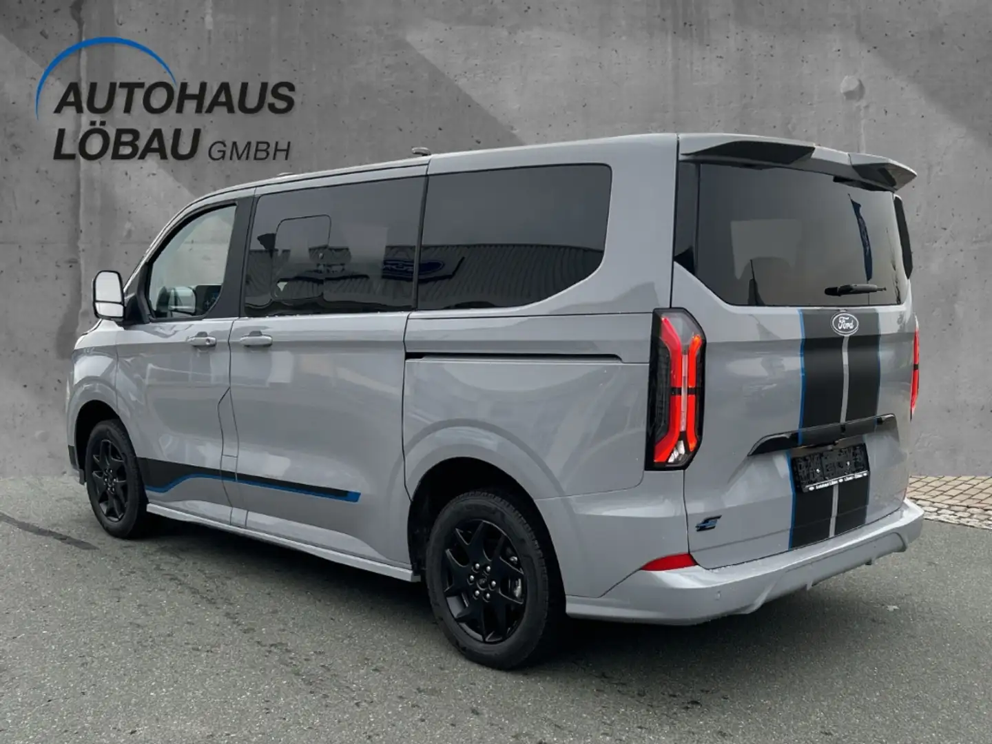 Ford Tourneo Custom 340L1 Sport Vollelektrisch 82,5 kWh AHK-el. klappb Grijs - 2