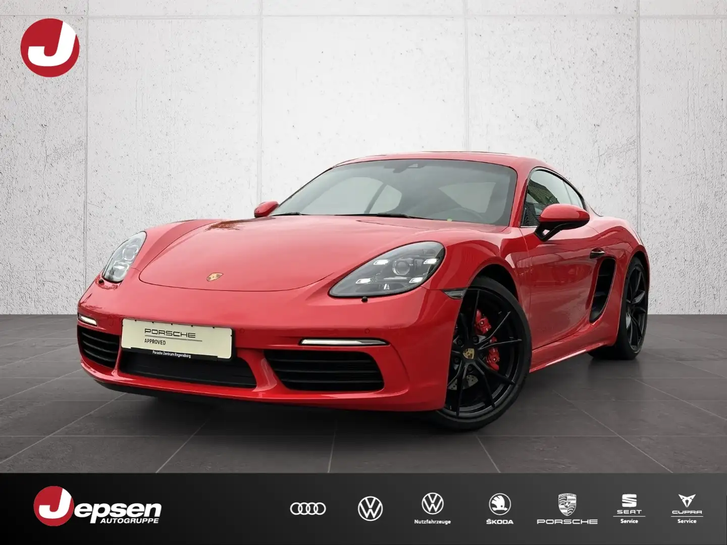 Porsche Cayman S 718 BOSE Sportsitze Lenkradheizung Rood - 1