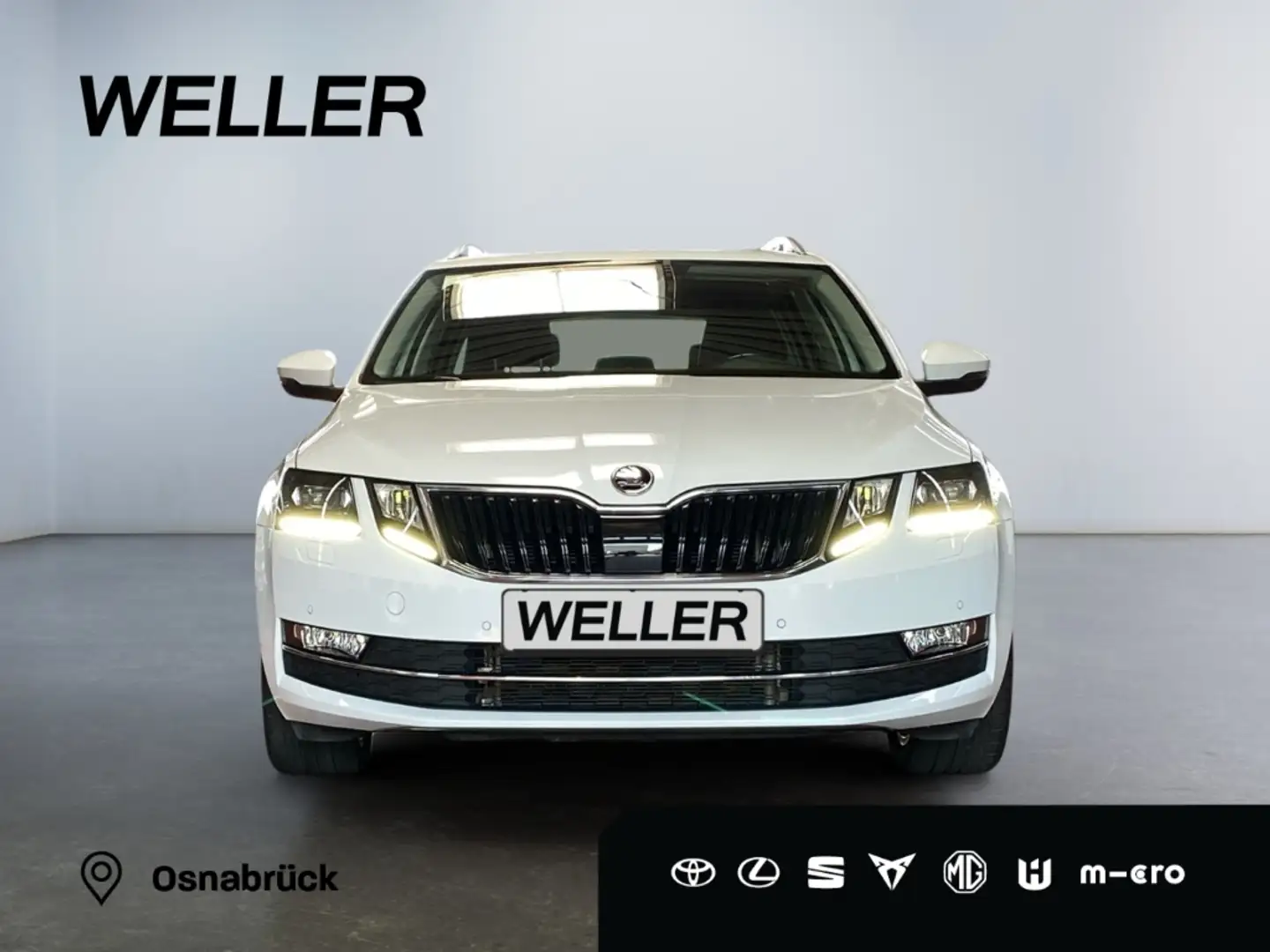 Skoda Octavia Combi 2.0 TDI DSG Premium Edition *Sthz* Wit - 2