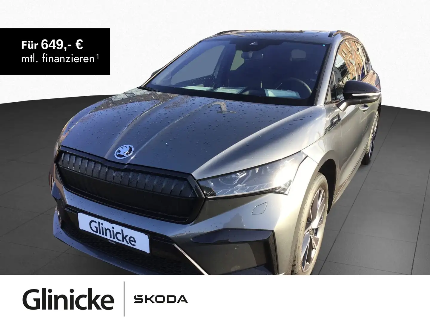 Skoda Enyaq 80 82kWh 150kW Sportline AHK Schiebedach Grau - 1