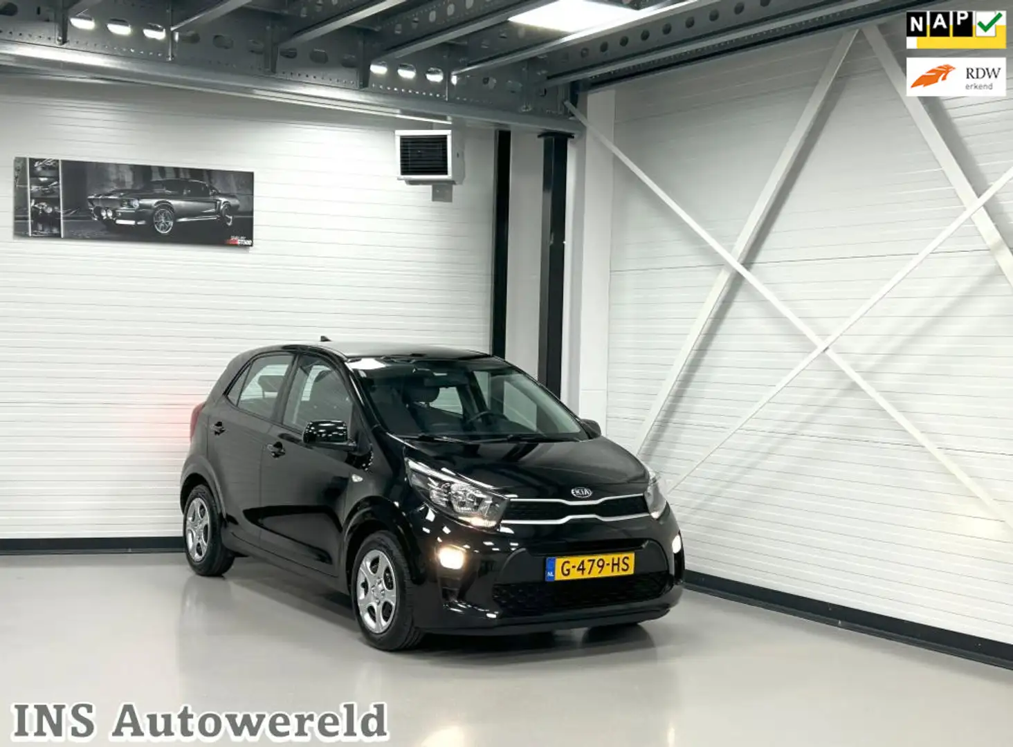 Kia Picanto 1.0 MPi ComfortPlusLine MultiMedia/Camera/Carplay/ Zwart - 1