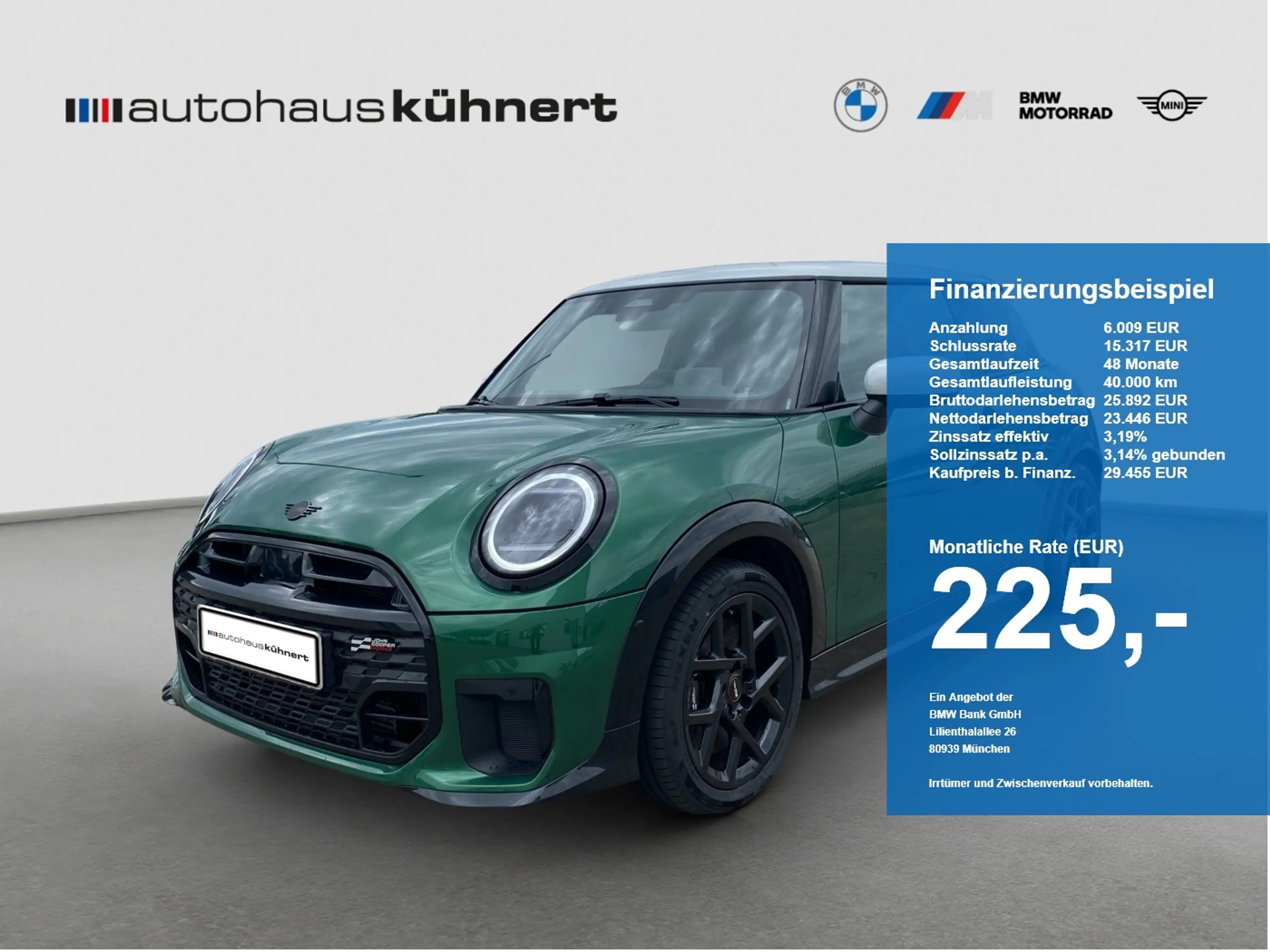 MINI Cooper C JCW Trim DrvAss/Pano-D/HUD/RFK/Alarm