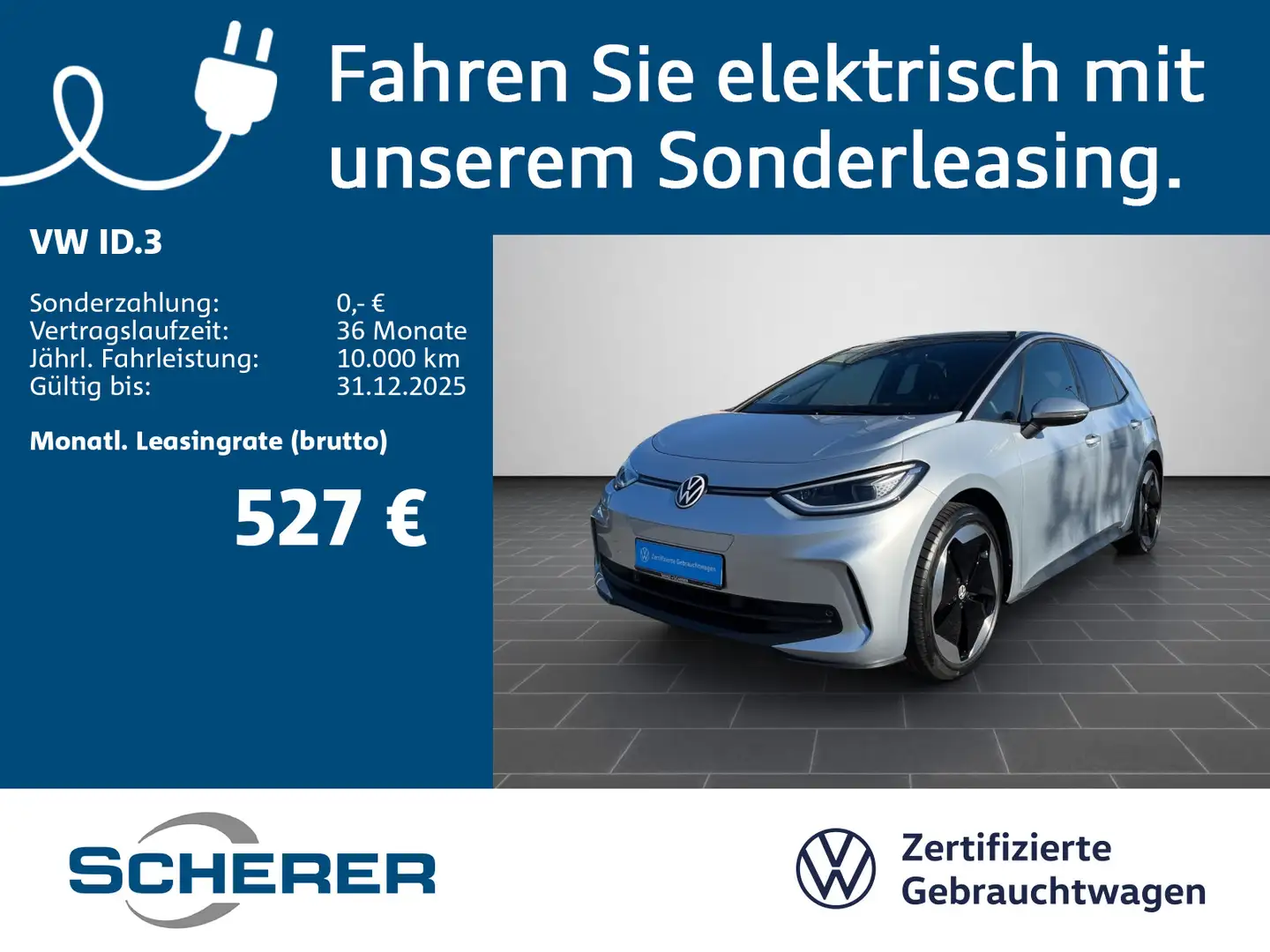 Volkswagen ID.3 Pro S 77 kWh Wärmep+ACC+Pano+AHK+HuD+H&K+20 Silber - 1