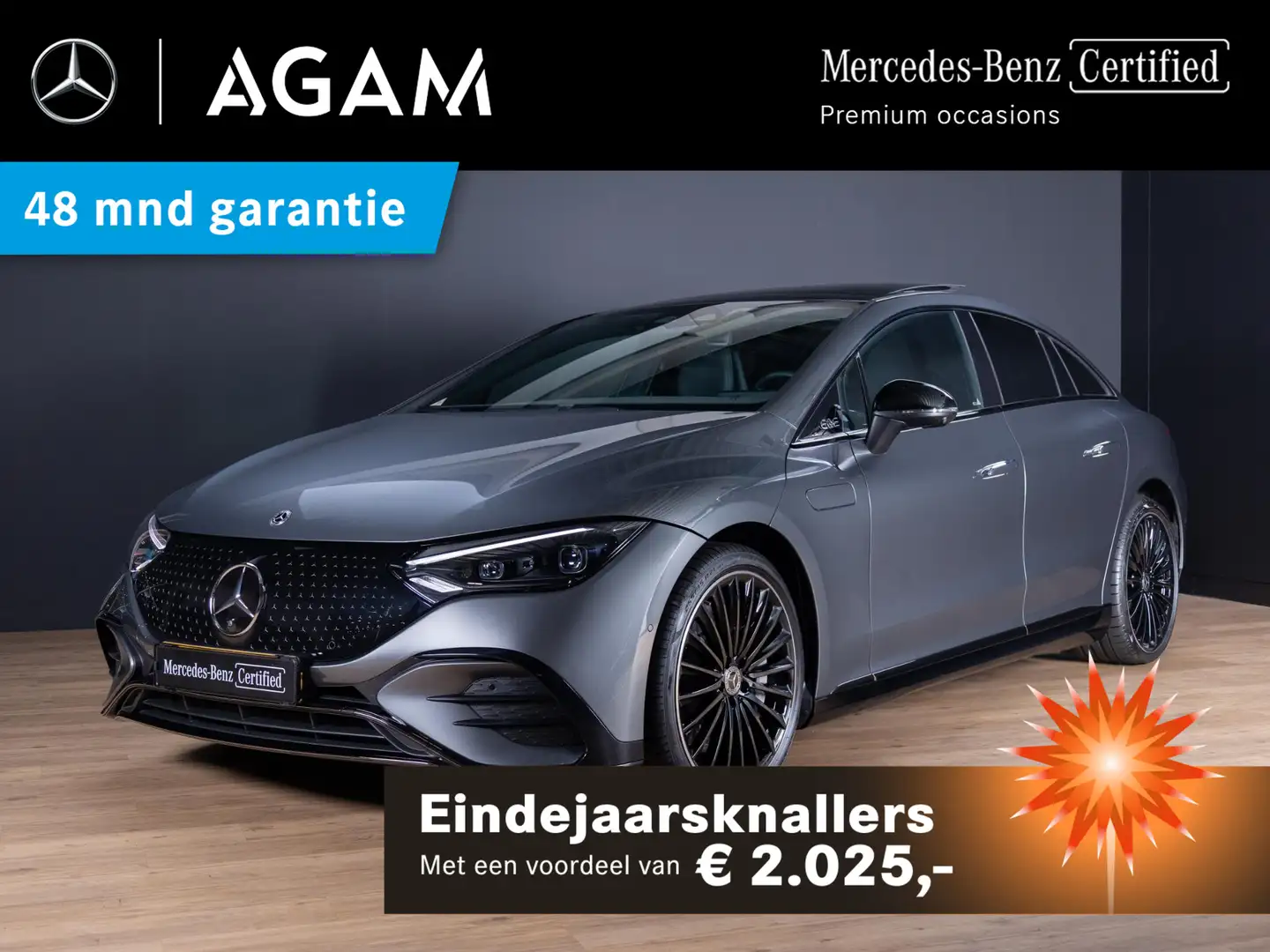 Mercedes-Benz EQE 300 Limousine Sport Edition 90 kWh Premium | Panorama Grijs - 1