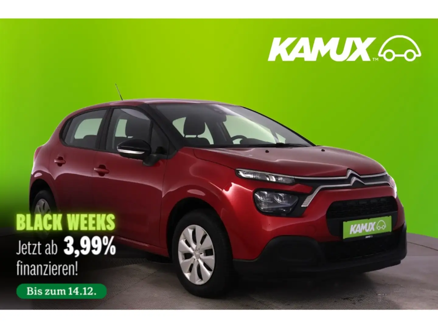 Citroen C3 1.2PureTech 82 Live+LED+TEMPO+DAB Rosso - 1