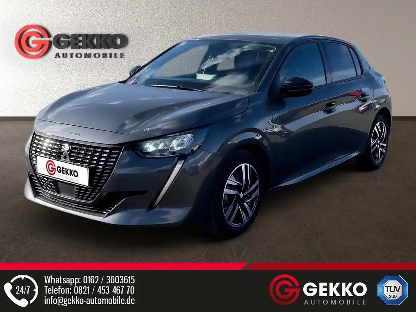 Peugeot 208 Allure Pack +KAMERA+SZH+DAB+APP+ACC+NAVI+Metallic Gris - 2