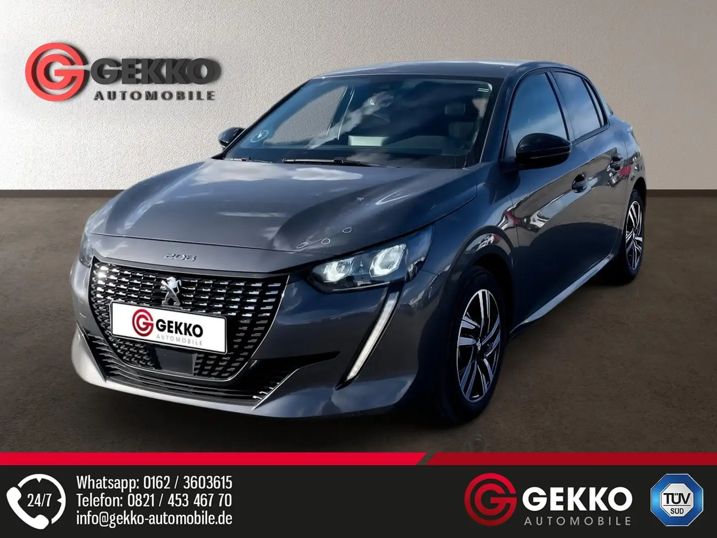 Peugeot 208 Allure Pack +KAMERA+SZH+DAB+APP+ACC+NAVI+Metallic Gris - 1