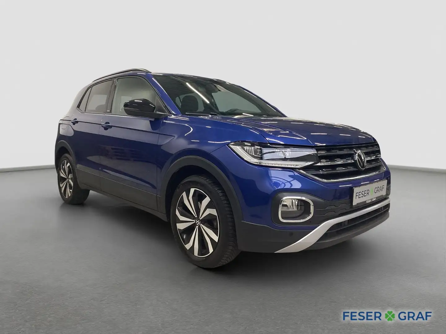 Volkswagen T-Cross ACTIVE 1.5 TSI DSG AHK RFK LED ACC Keyless Navi Blau - 2