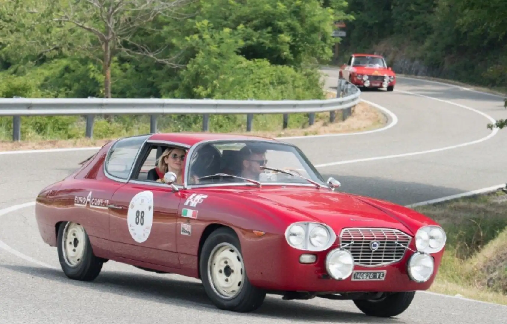 Lancia Flavia Zagato 1800 Rouge - 1