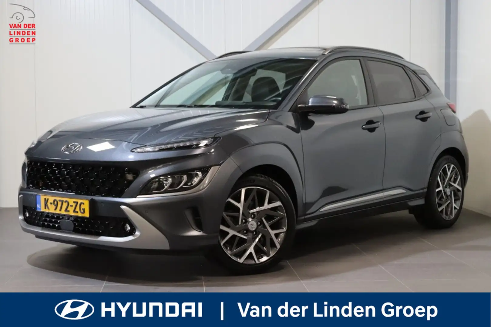 Hyundai KONA 1.6 GDI HEV Premium-Sky|Navi|leder|Pano|Wint|18"|C Grijs - 1