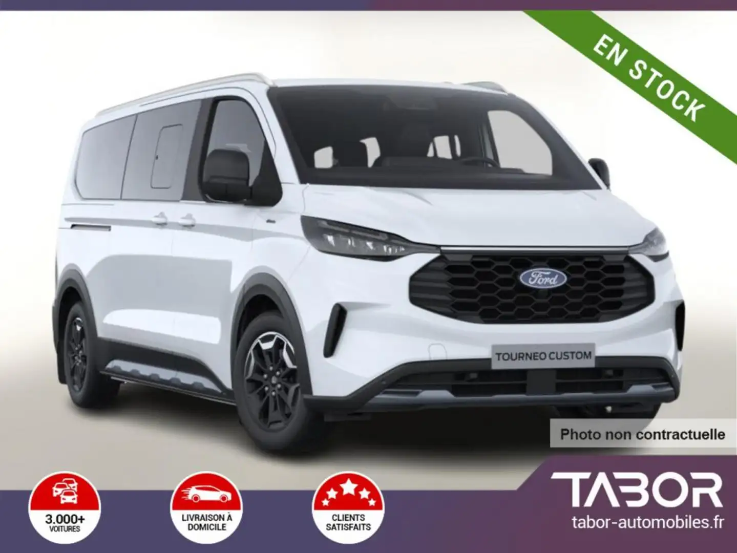 Ford Tourneo Custom 2.0 TDCi 170 AT8 320 L2 Blanc - 1