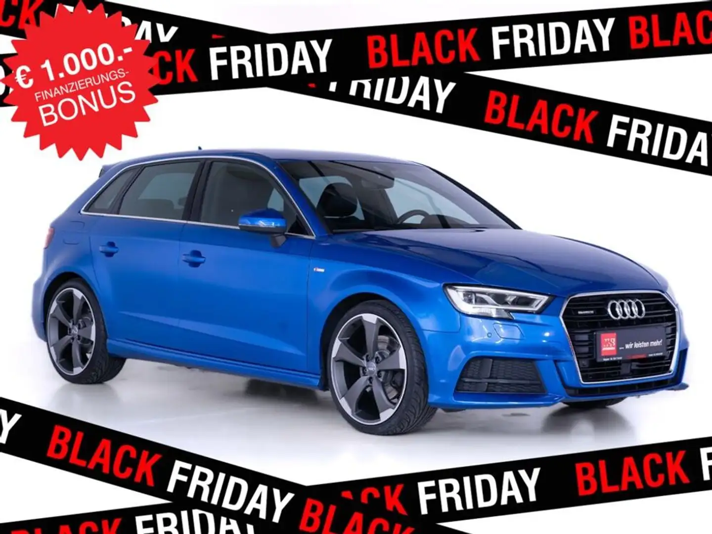 Audi A3 S-line QUATTRO 19'' -BLACK FRIDAY WEEK- Bleu - 1