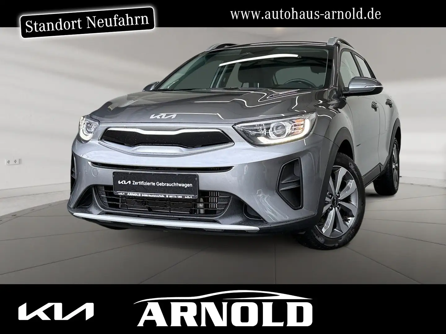 Kia Stonic Stonic 1.0 T-GDI VISION Lenkradhzg. Kamera Navi BC Grau - 1