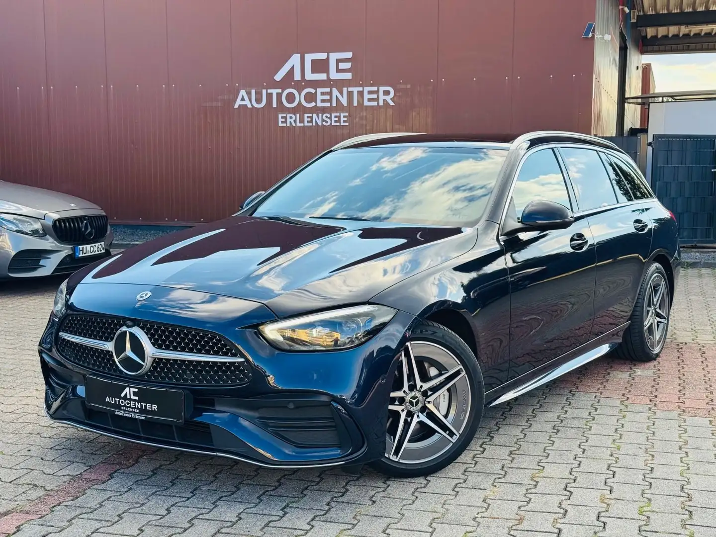 Mercedes-Benz C 220 d T 9G-Tronic AMG Line HUD+PANO+AHK+KAMERA Bleu - 1