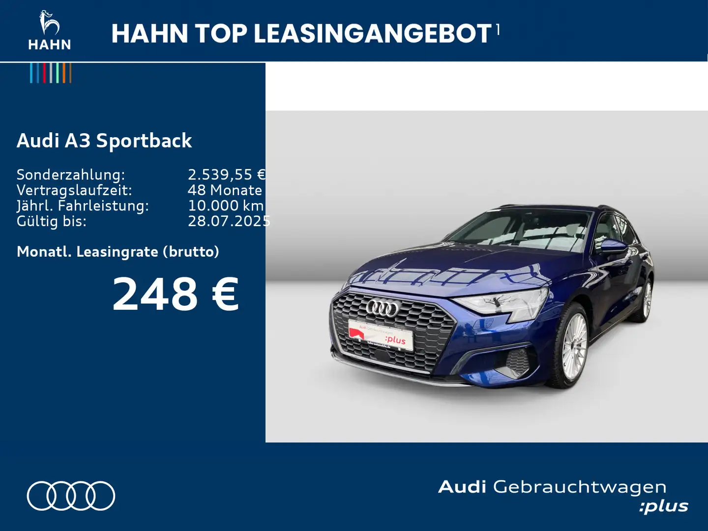 Audi A3 35TDI S-trc Advanced Virtual LED Na Blau - 2