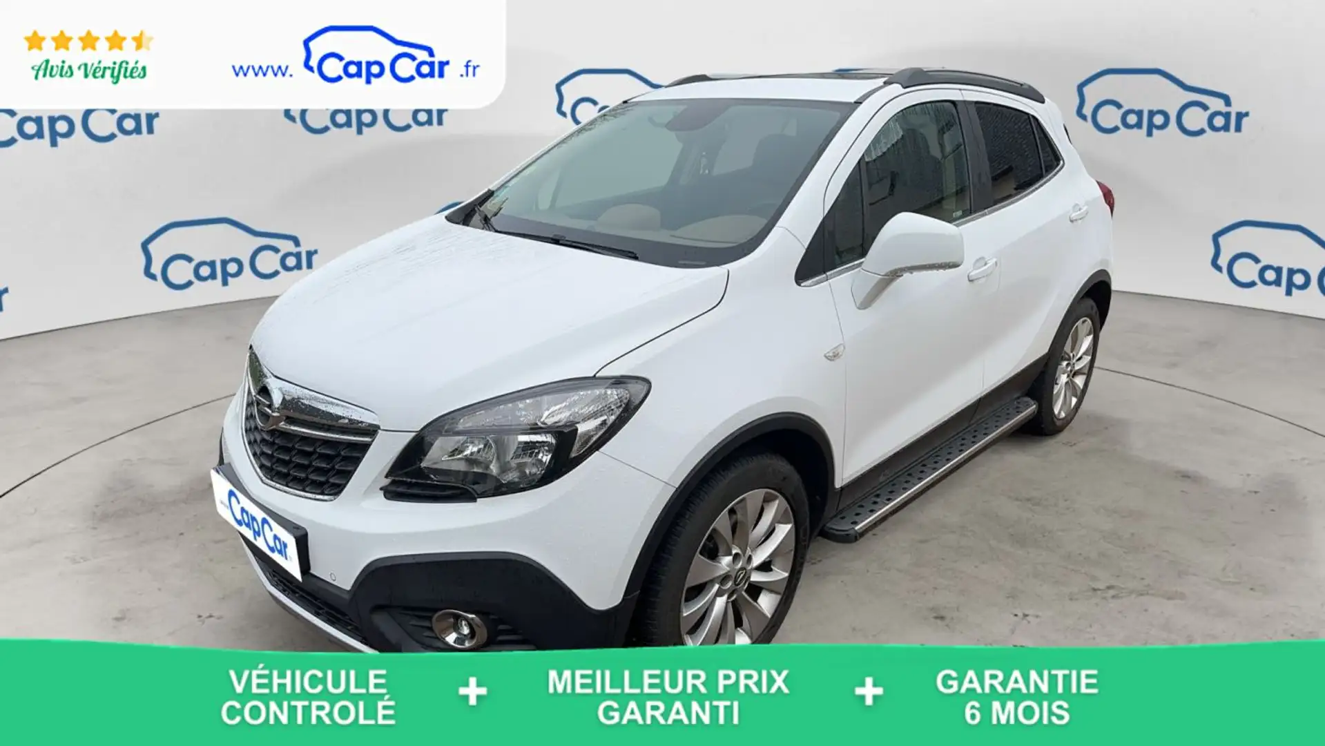 Opel Mokka 1.6 CDTi 136 BVA Cosmo - Première main Toit ouvrant Blanc - 1