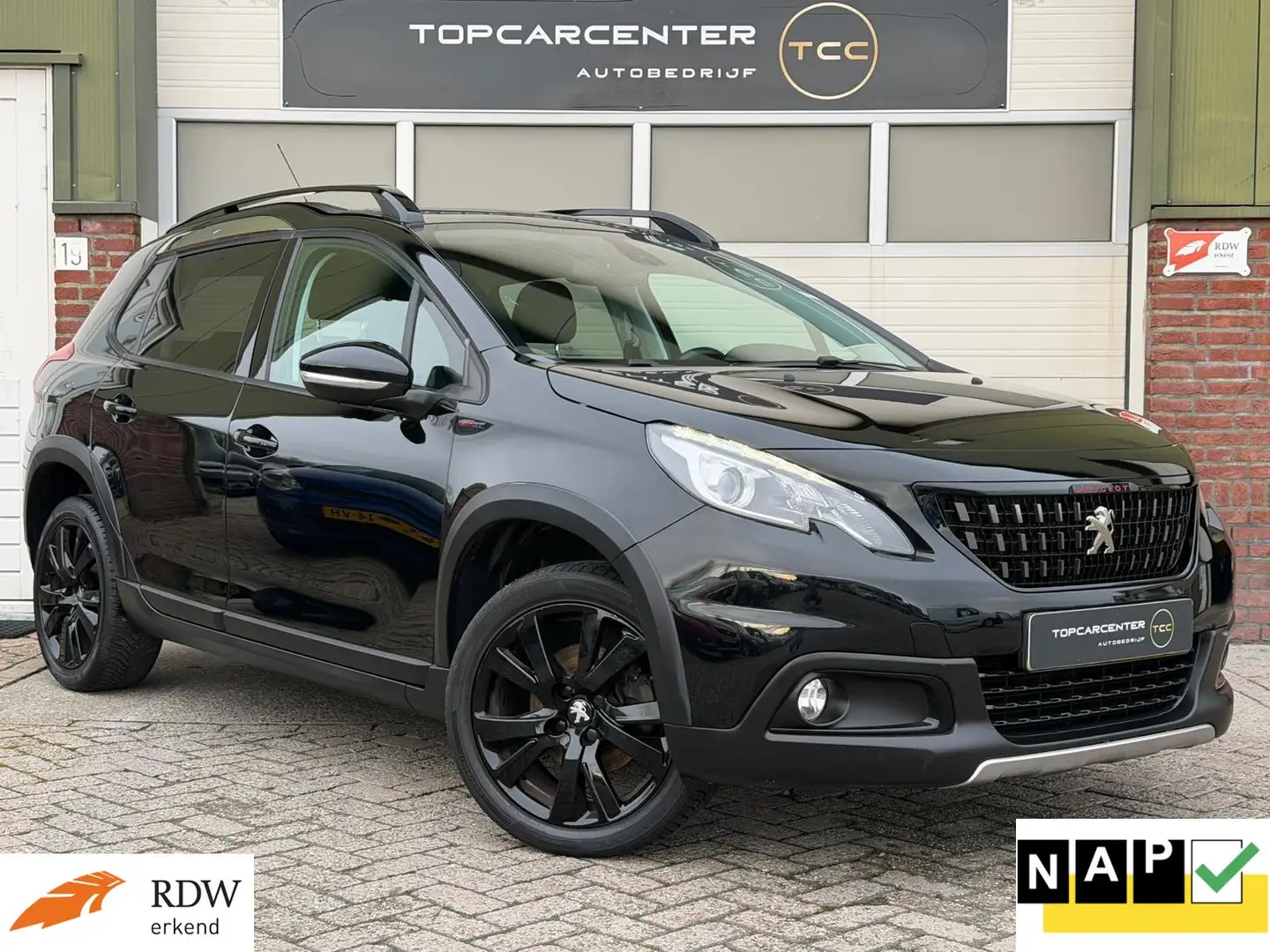 Peugeot 2008 1.2 PureTech GT-line/PANO/TREKH/CAMERA/APK/NAP Zwart - 1