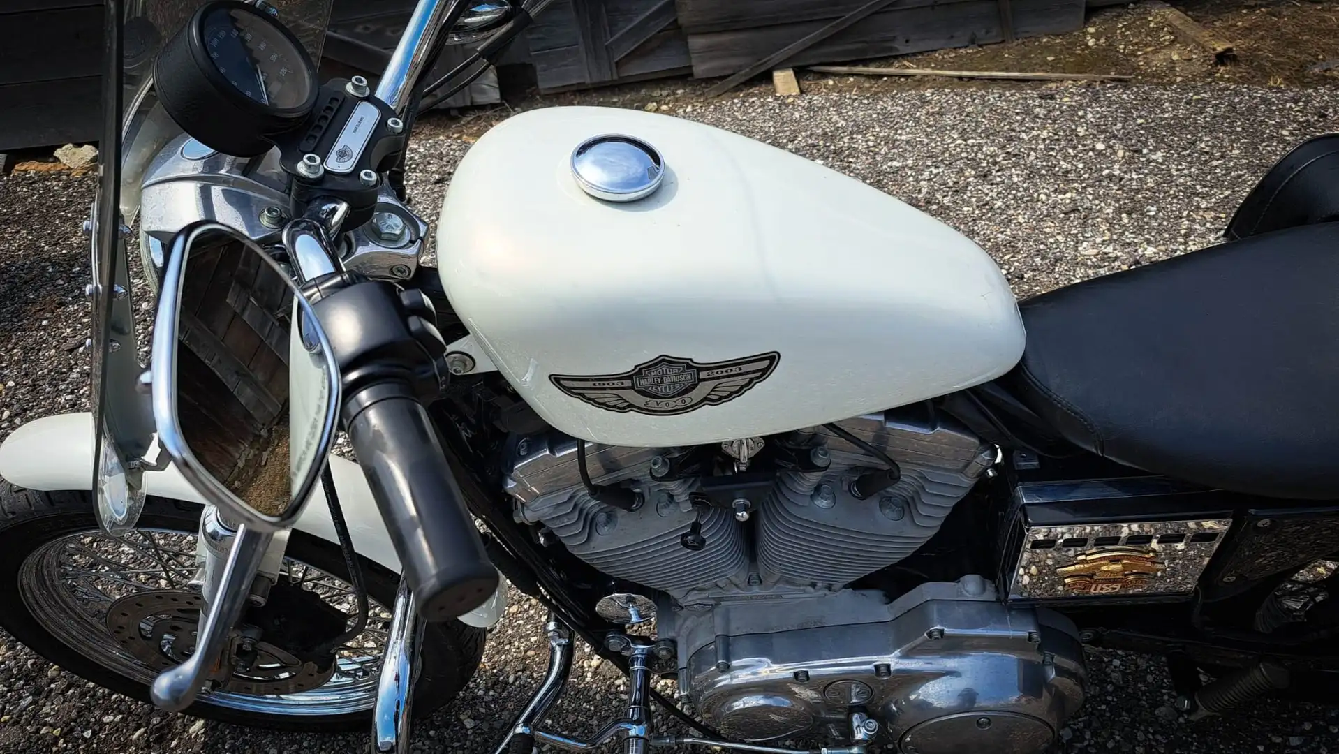 Harley-Davidson Sportster 883 XLH 100th Anniversary Wit - 2