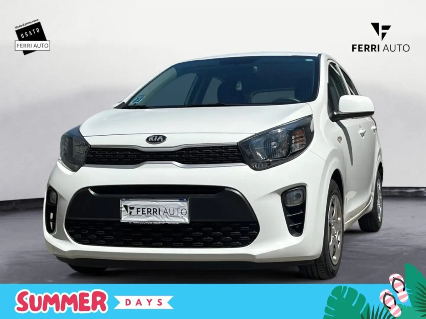 Kia Picanto 1.0 12V 5 porte AMT Urban Bianco - 1