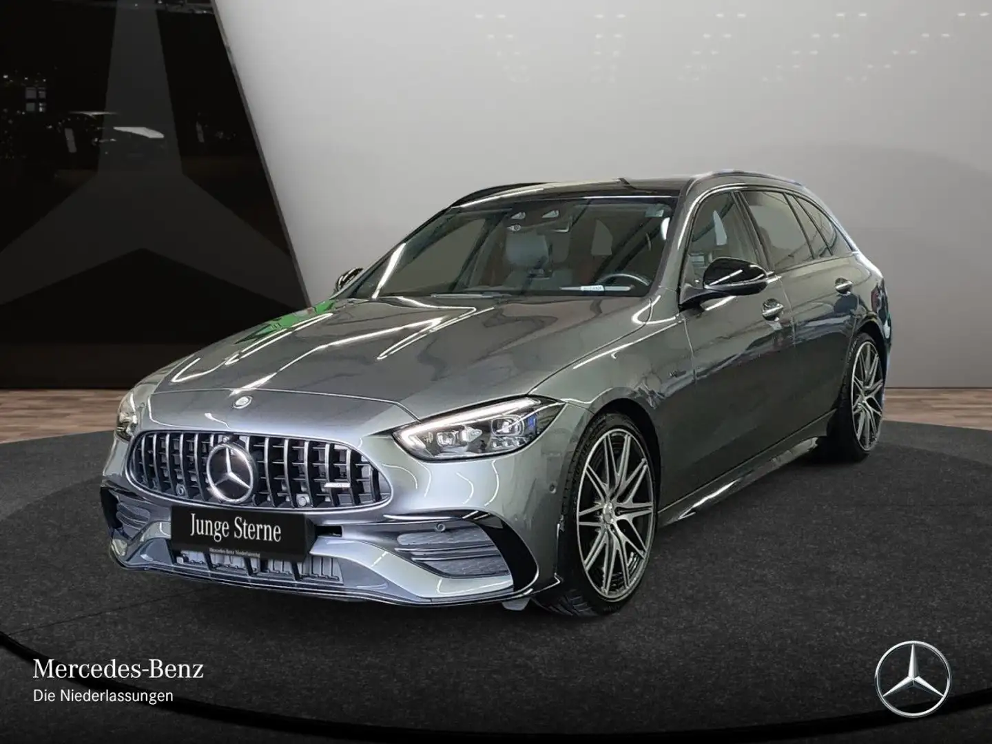 Mercedes-Benz C 43 AMG C 43 4M T-Modell NIGHT+PANO+360+AHK+STHZG+KEYLESS Šedá - 2