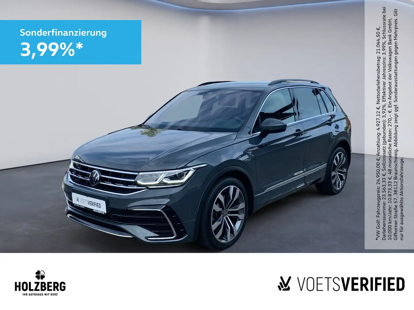 Volkswagen Tiguan R-Line 2.0 TDI 4MOTION DSG IQLight+Head-up+NAVI Grau - 1