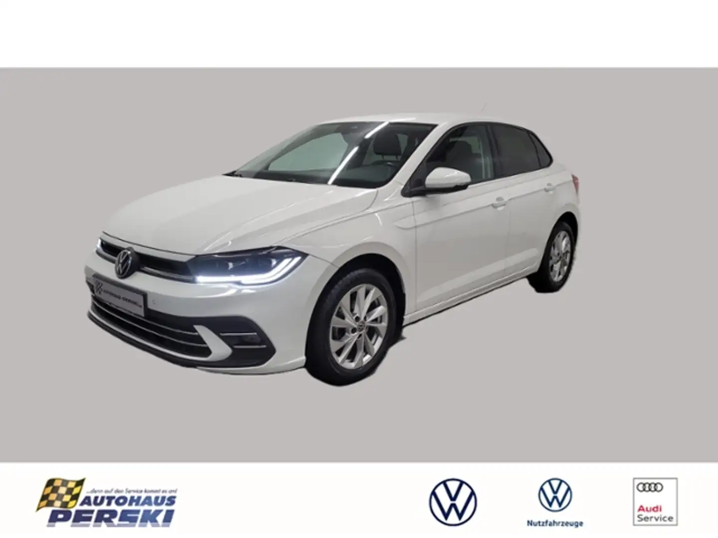 Volkswagen Polo 1.0 TSI Style KLIMA, NAVI, MATRIX-LED Blanc - 1