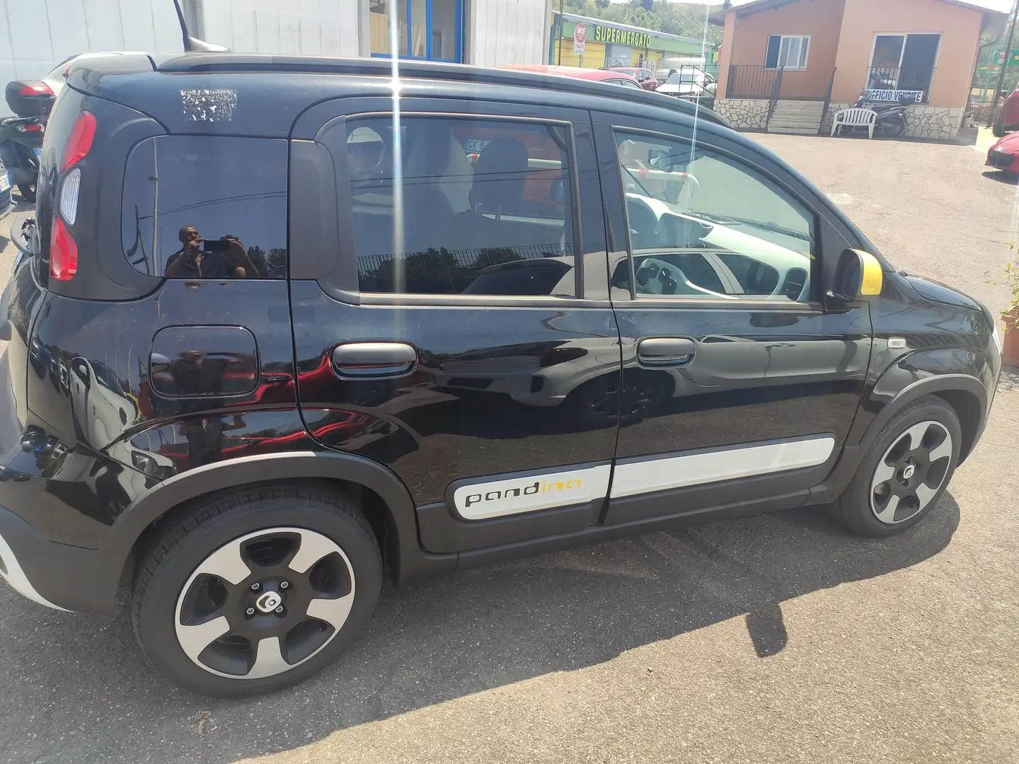 Fiat Panda Pandina 1.0 firefly hybrid s Zwart - 2
