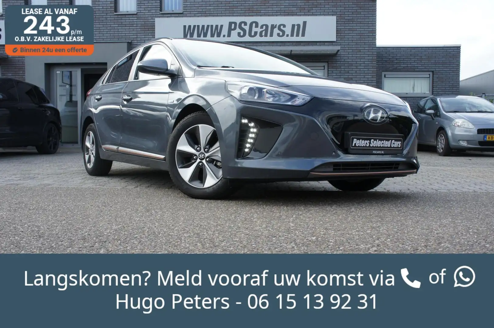Hyundai IONIQ Comfort EV ACC|Camera|CarPlay|Navi|PrivacyGlas Grijs - 1