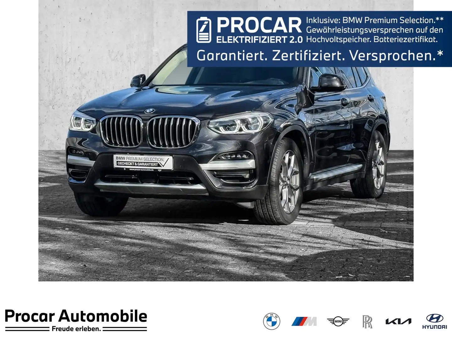 BMW X3 xDrive30e xLine+ACC+RFK+NAVI+LED+HIFI+LEDER Grau - 1