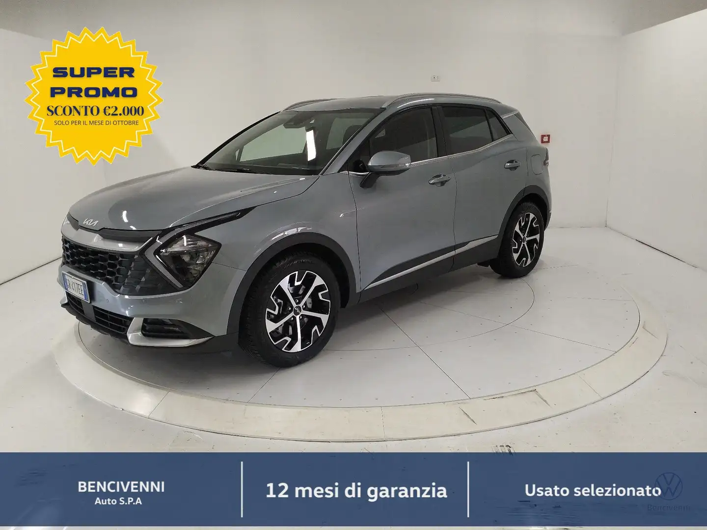 Kia Sportage 5ª serie 1.6 CRDi MHEV DCT Style Gris - 1