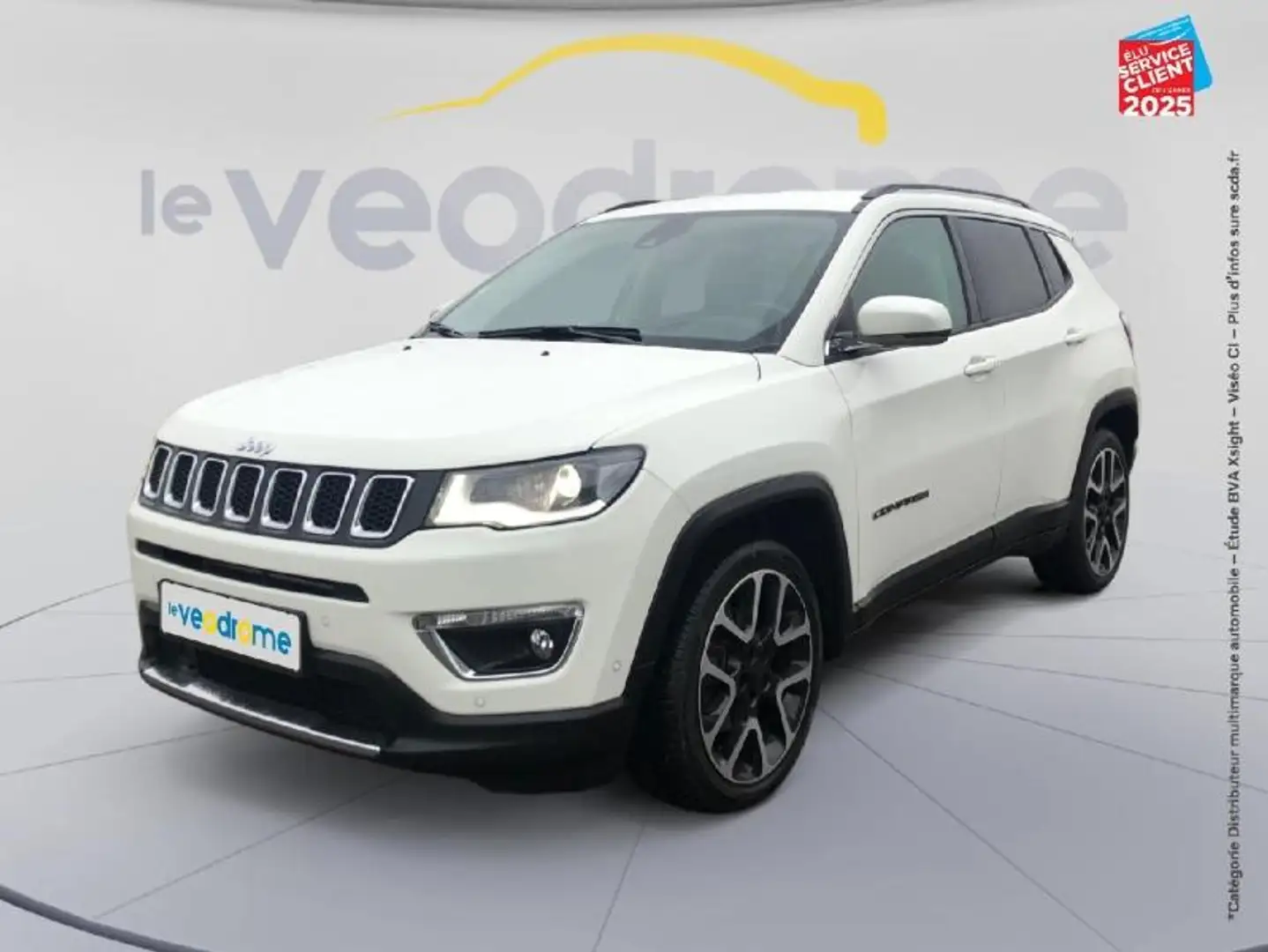 Jeep Compass 1.3 GSE T4 150ch Limited 4x2 BVR6 Sieges chauf GPS Camera Weiß - 1