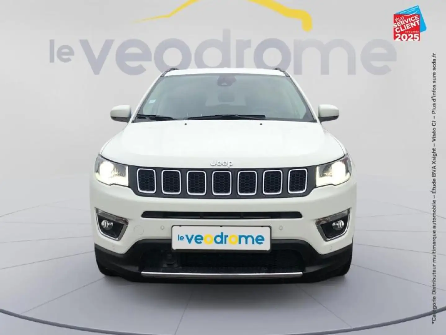 Jeep Compass 1.3 GSE T4 150ch Limited 4x2 BVR6 Sieges chauf GPS Camera Weiß - 2