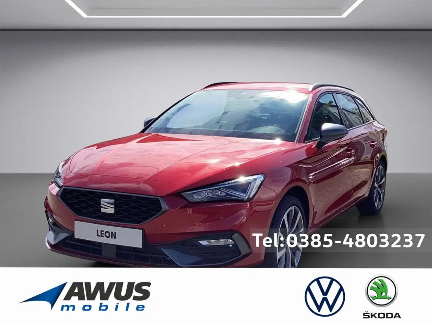 SEAT Leon Sportstourer 1.5TSI FR ACC ALUFELGEN LED Roşu - 1