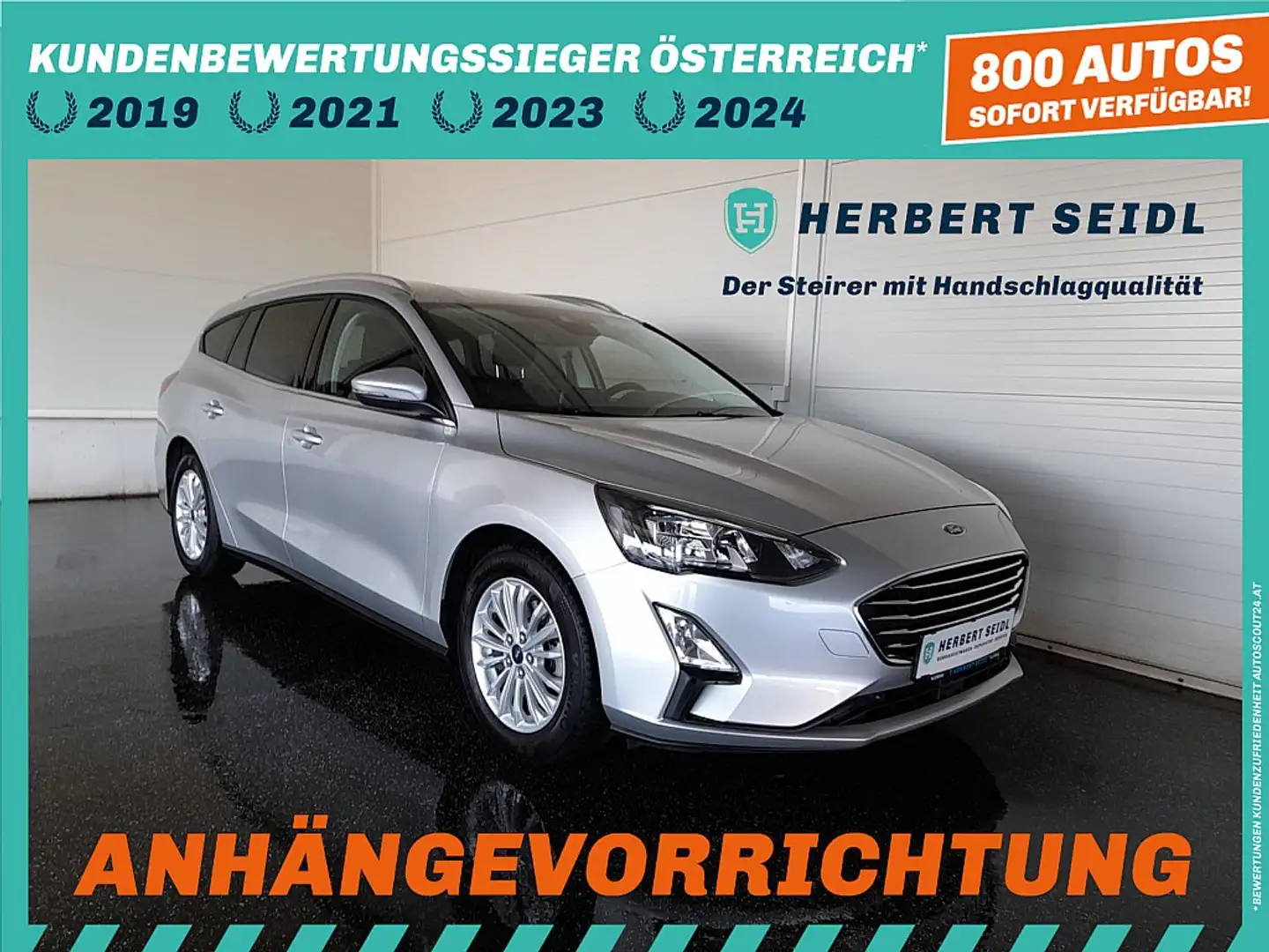 Ford Focus Turnier Titanium X 1,5 EcoBlue Aut. *LED / VIRT... Silver - 1