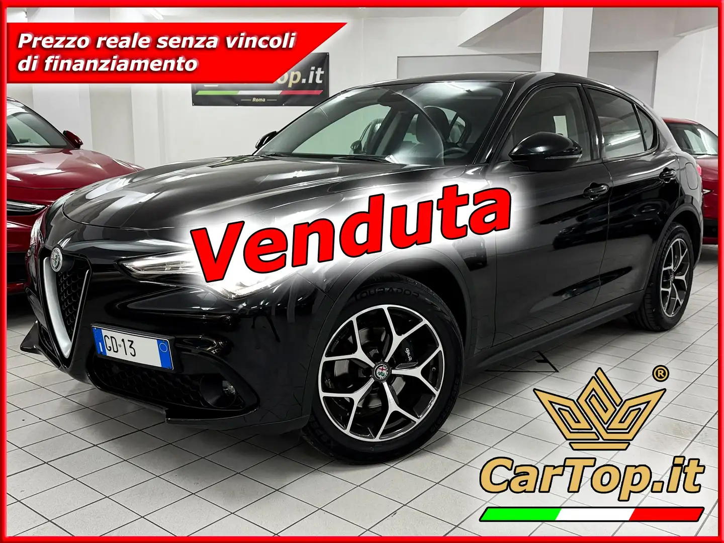 Alfa Romeo Stelvio 2.2 TD 190 CV EXECUTIVE 19" IMM. 30 DICEMBRE 2020 Nero - 1