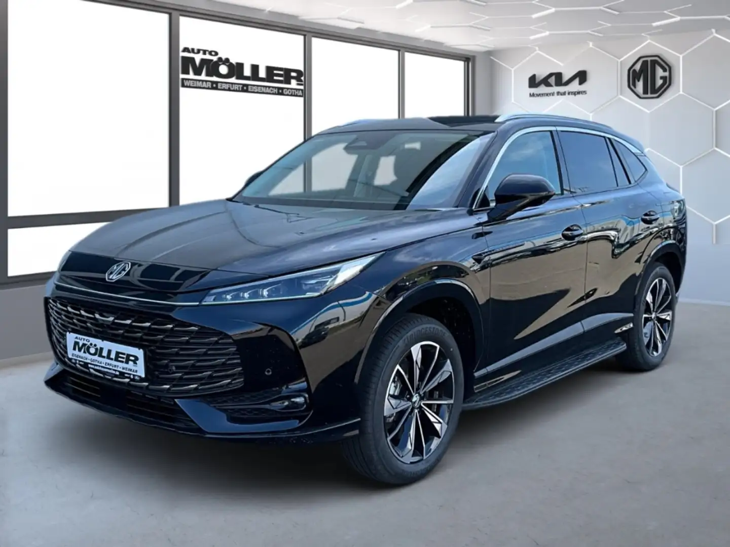 MG HS PHEV LUXURY 360° Kam. LED Klima DAB Leder ACC Zwart - 2