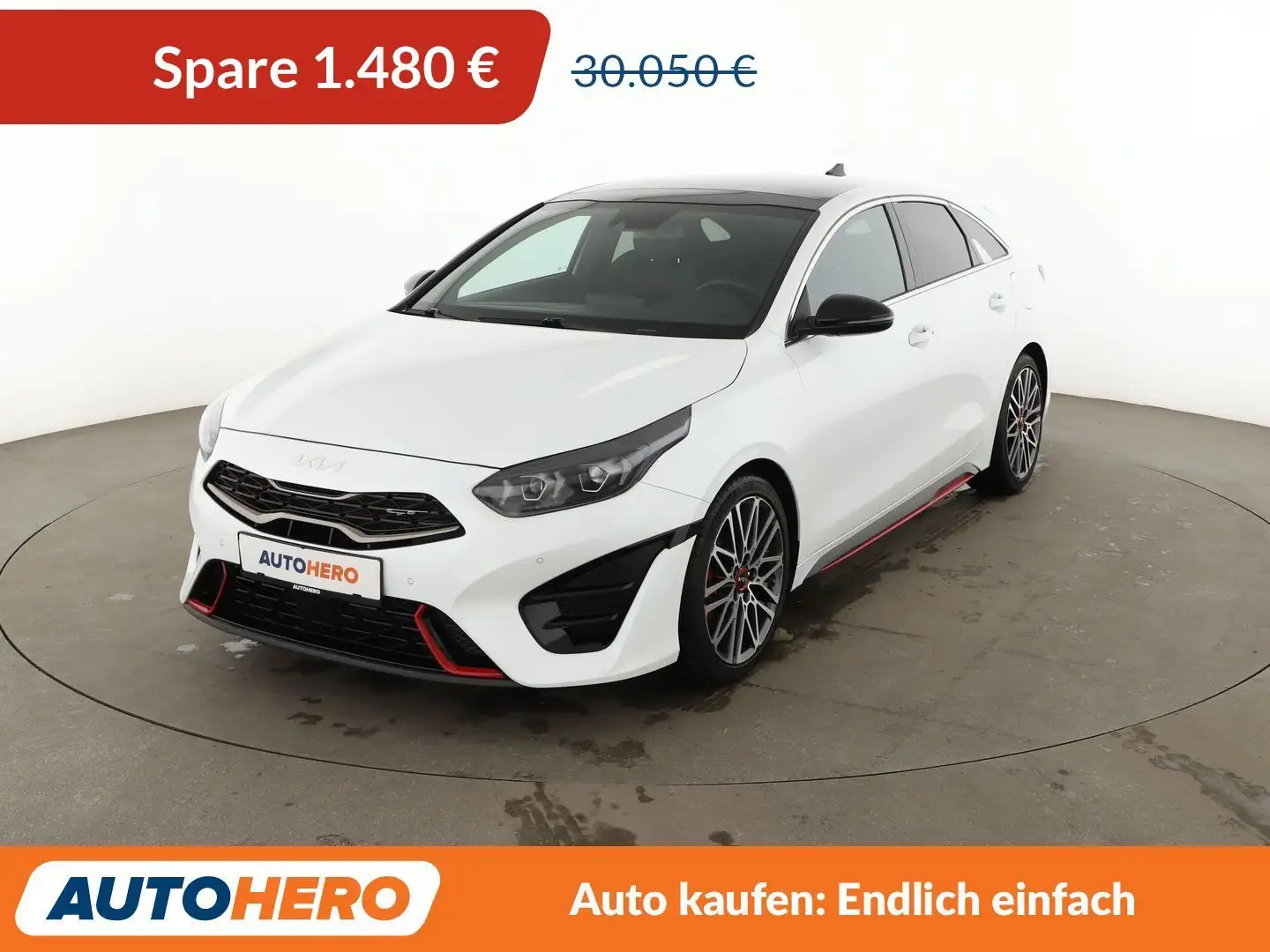 Kia ProCeed / pro_cee'd 1.6 TGDI GT *NAVI*CAM*PDC*SHZ*ACC* Blanc - 1