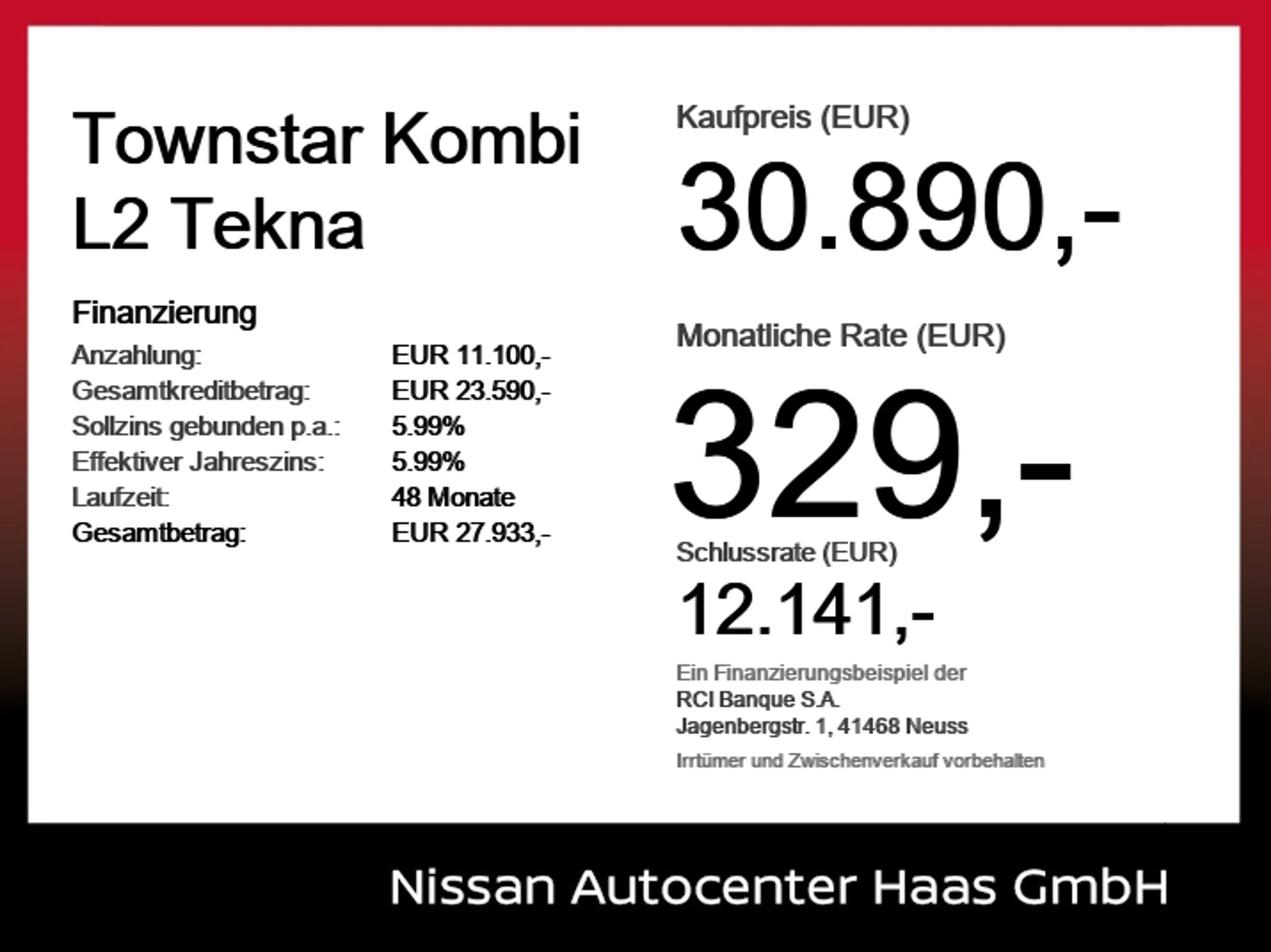 Nissan Townstar Kombi L2 Tekna *7Sitzer**360Kamera* — photo 6