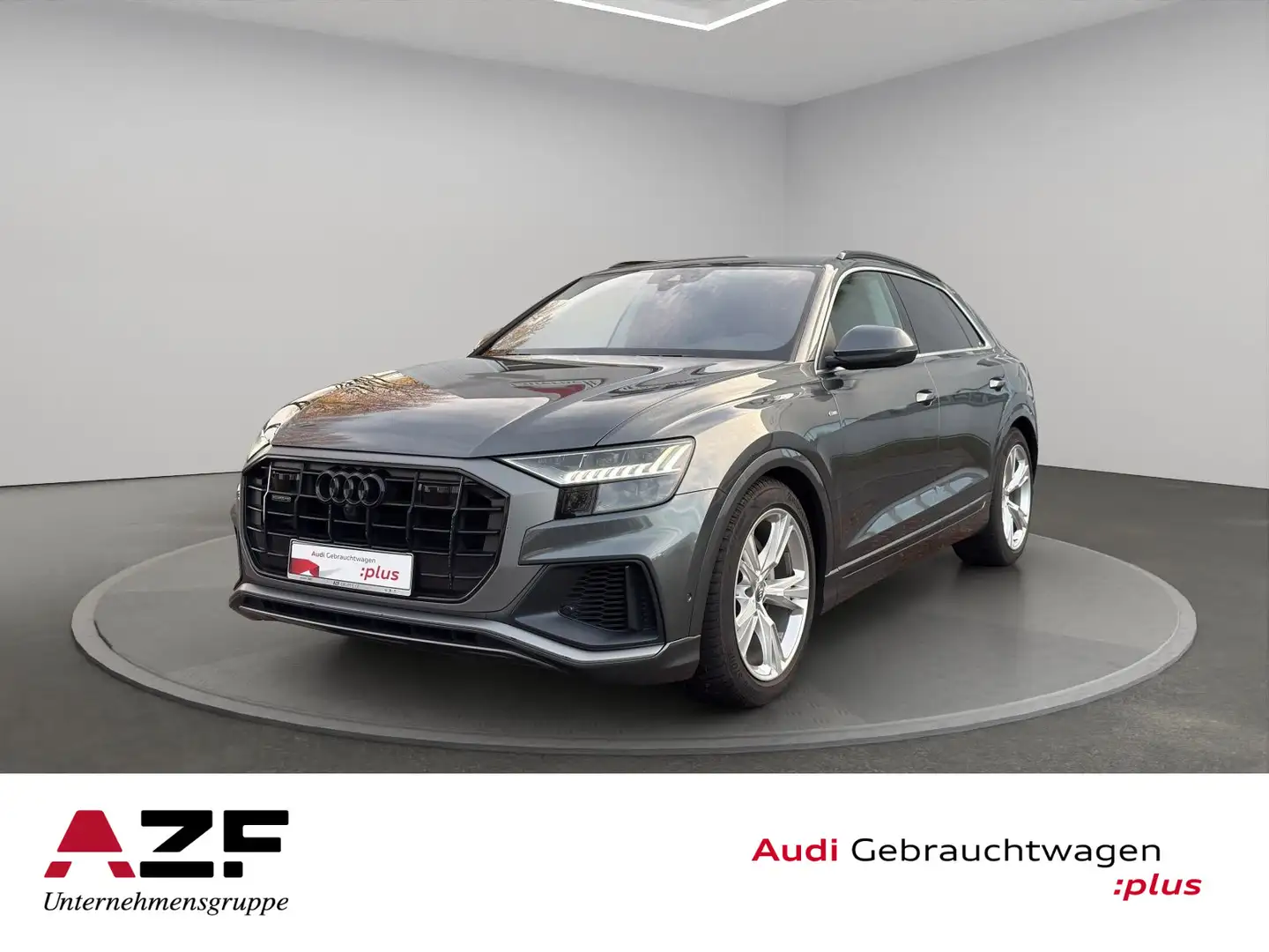 Audi Q8 50 TDI qu. Tiptronic S line AHK+NAVI+ACC+HD M Grau - 1