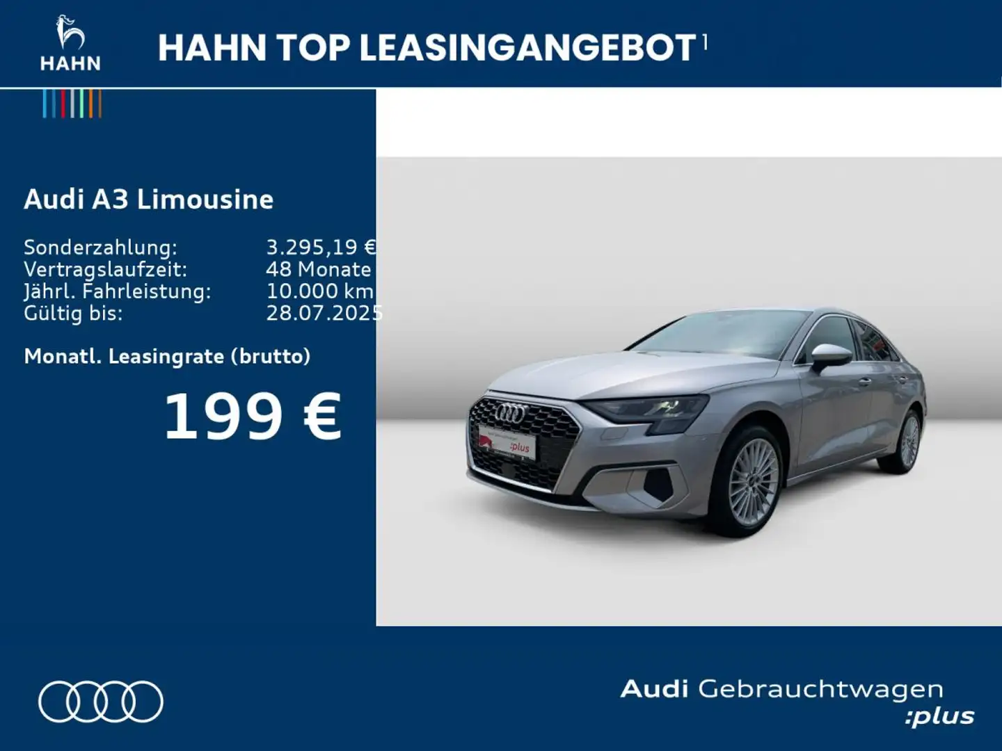 Audi A3 Limousine 35 TFSI S tronic Sitzh Einpark Silber - 2