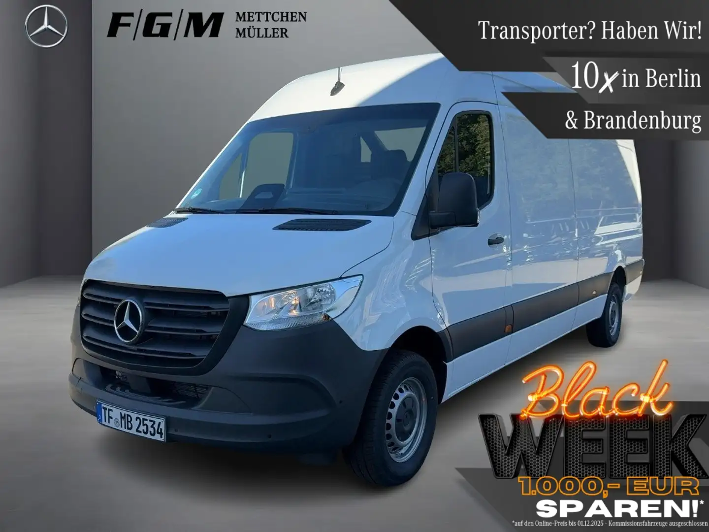 Mercedes-Benz Sprinter 317 CDI Kasten Pro hoch lang Navi/Totwin Weiß - 1