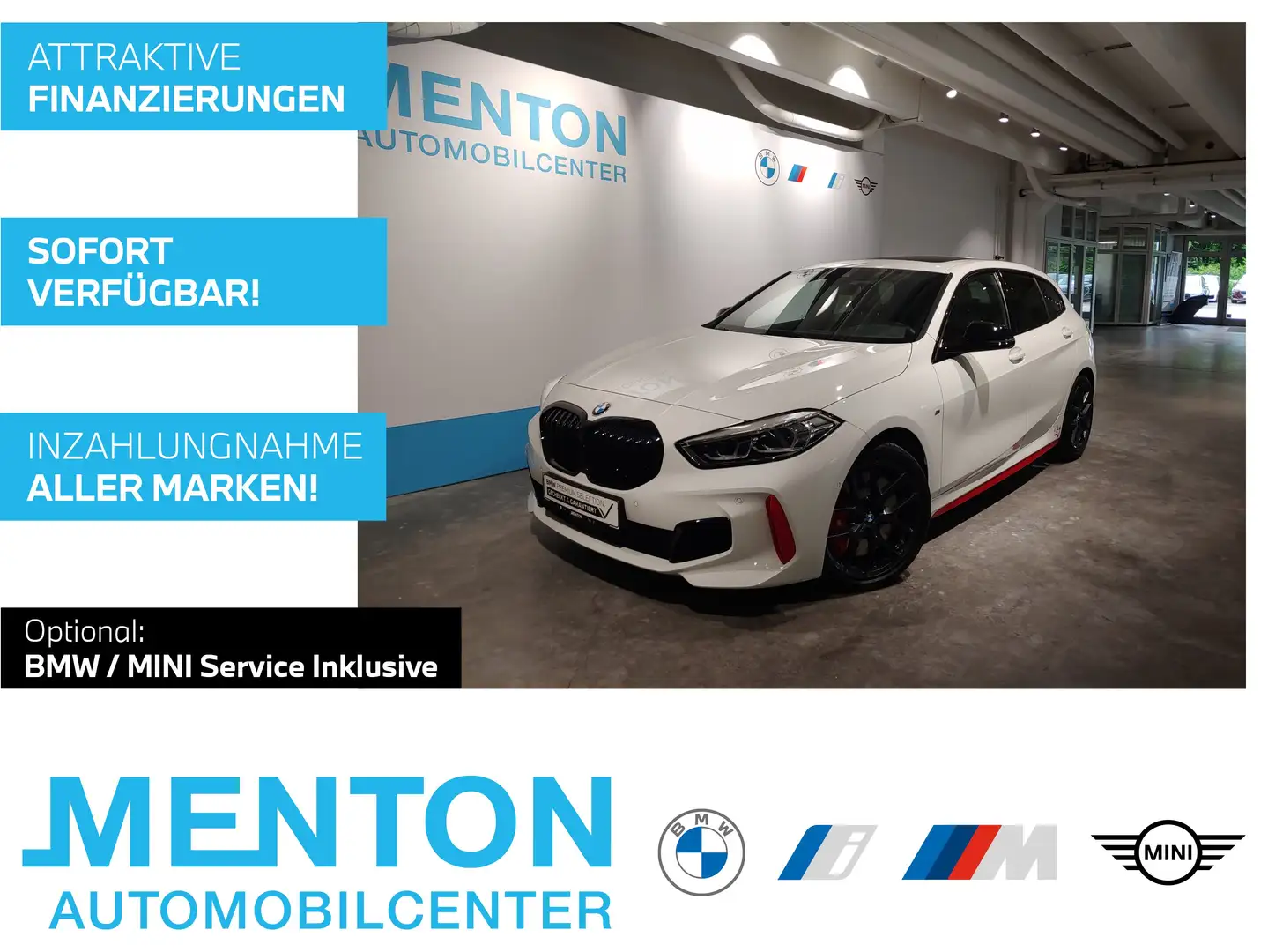 BMW 128 ti HuD/ad.LED/Pano/Lenkradhzg./18" Weiß - 1
