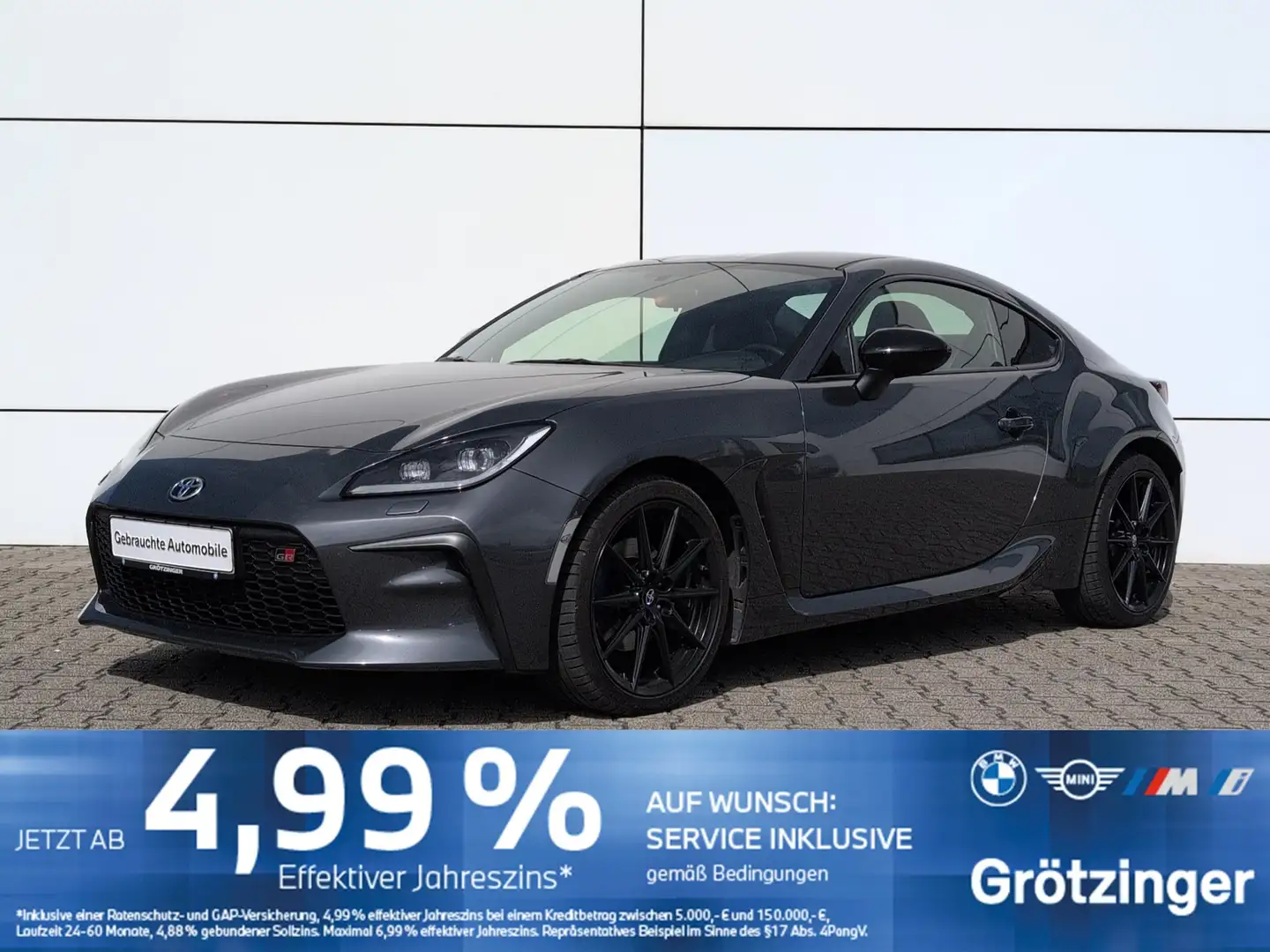 Toyota GR86 LED+ACC+PDC+AppleCarPlay+RFK+SHZ+ AUT KlimaA LM PD Grau - 1