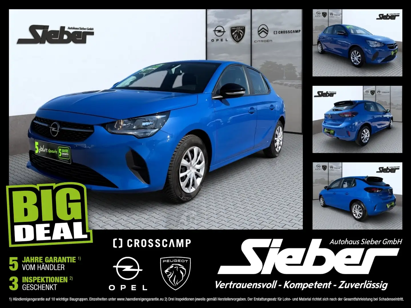 Opel Corsa F 1.2 Edition SitzHzg PDC Rückfahrkamera Blau - 1