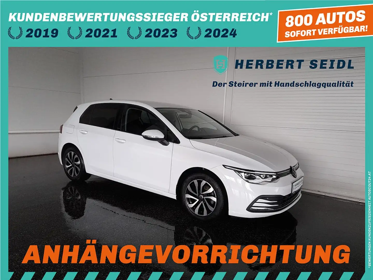 Volkswagen Golf VIII ACTIVE 2,0 TDI DSG *LED+ / SPORTFAHRWERK /... Weiß - 1