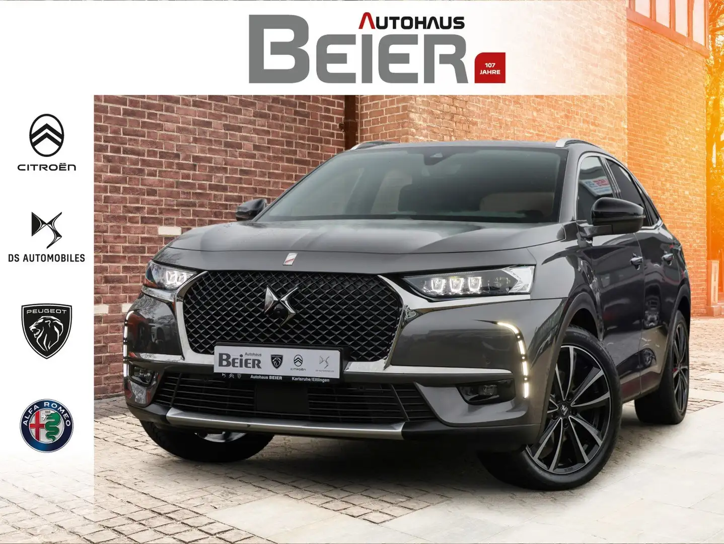 DS Automobiles DS 7 DS7 1.6 E-Tense 300 Rivoli Sitzh./ Massage/ AHK Gris - 1