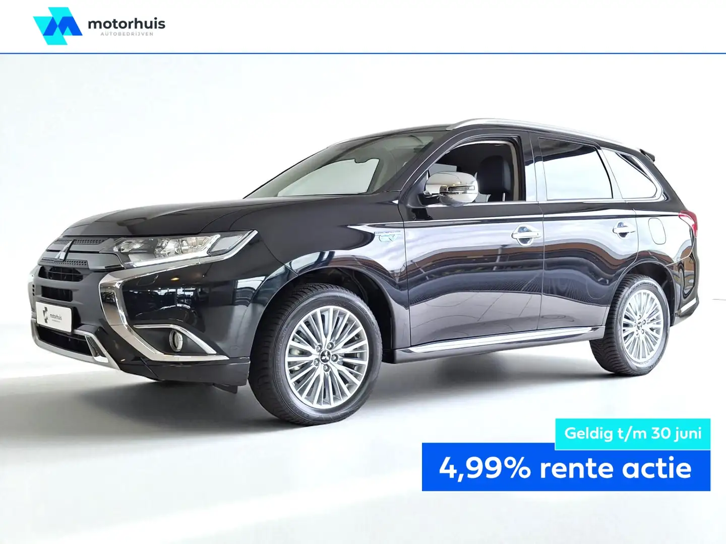 Mitsubishi Outlander 2.4 DOHC MIVEC PHEV 240pk 4WD Intense AUTOMAAT NAV Zwart - 1